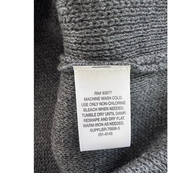 Liz Claiborne Zip Neck Short Sleeve Dress Charcoal Gray NEW NWT Cotton Poly - Picture 5 of 8